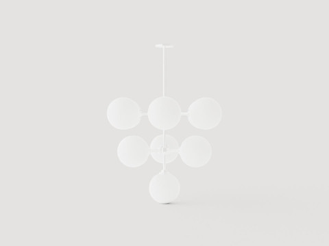 Ashleigh Chandelier - Silver 3D Модель
