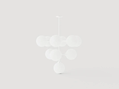 Ashleigh Chandelier - Silver 3D Model