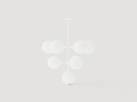 Ashleigh Chandelier - Silver Modello 3D