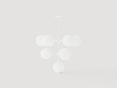 Ashleigh Chandelier - Silver 3D Model
