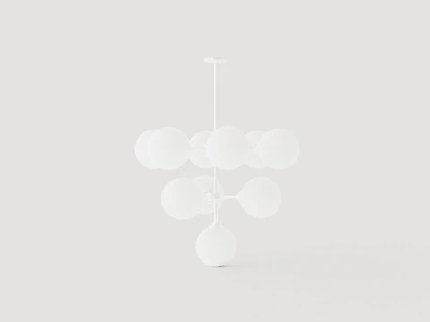Ashleigh Chandelier - Silver 3D Model