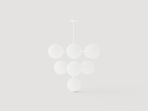 Ashleigh Chandelier - Silver Modello 3D