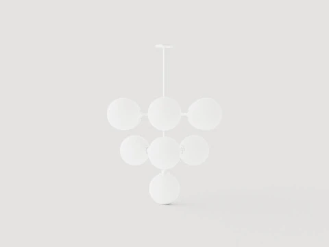 Ashleigh Chandelier - Silver 3D Model