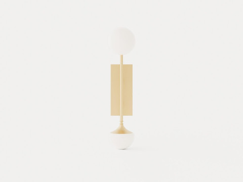 Fleming Wall lamp - Gold 3Dモデル
