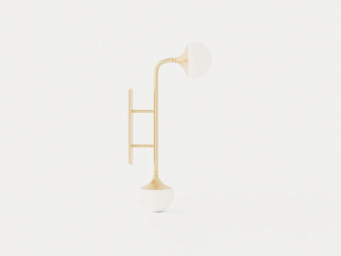 Fleming Wall lamp - Gold 3D Model