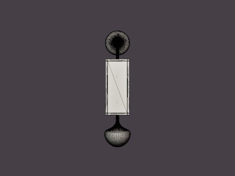 Fleming Wall lamp - Gold 3Dモデル