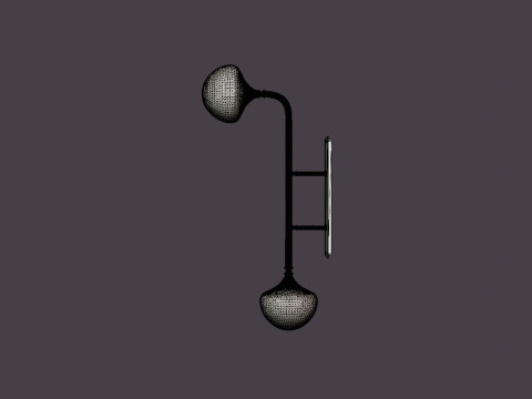 Fleming Wall lamp - Gold 3Dモデル