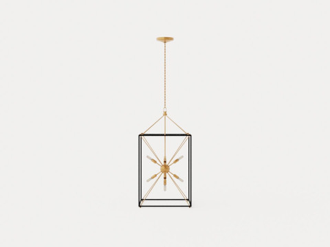 Glendale Pendant lamp - Gold Modello 3D