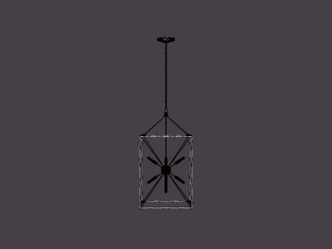 Glendale Pendant lamp - Gold Modello 3D