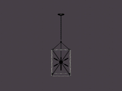 Glendale Pendant lamp - Gold Modello 3D