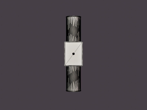 Harper Wall Lamp - Silver 3Dモデル