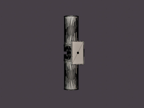 Harper Wall Lamp - Silver 3Dモデル
