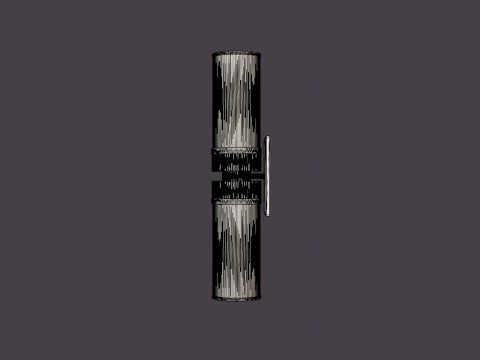 Harper Wall Lamp - Silver 3Dモデル