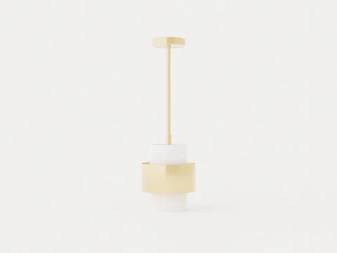 Corinth Pendant lamp - Gold 3D Model