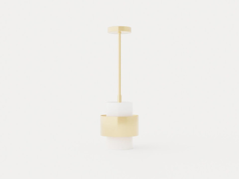 Corinth Pendant lamp - Gold Modello 3D