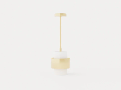 Corinth Pendant lamp - Gold 3D Model