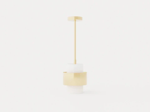 Corinth Pendant lamp - Gold 3D Model