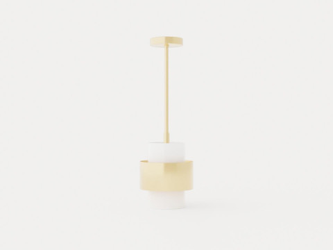 Corinth Pendant lamp - Gold Modello 3D