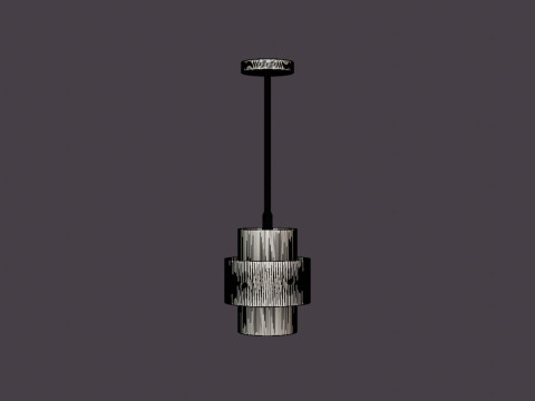 Corinth Pendant lamp - Gold Modello 3D