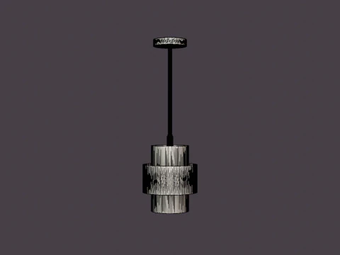 Corinth Pendant lamp - Gold 3D Model