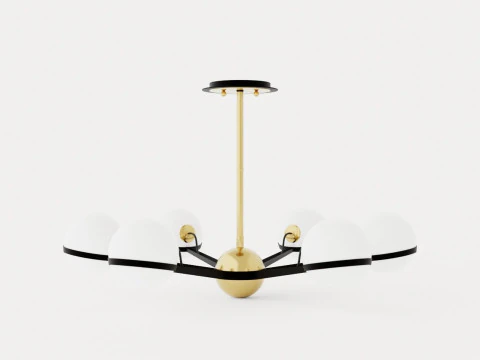 L&aacute;mpara de ara&ntilde;a Ace - Oro mate Modelo 3D