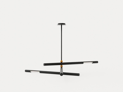 Hendrix Chandelier - Dark Bronze 3Dモデル