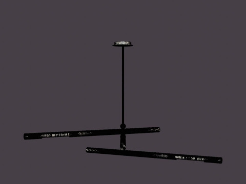 Hendrix Chandelier - Dark Bronze 3Dモデル