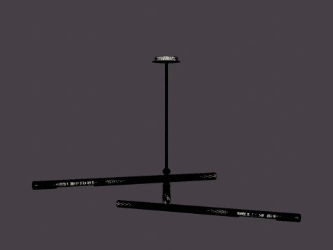 Hendrix Chandelier - Dark Bronze 3D Model