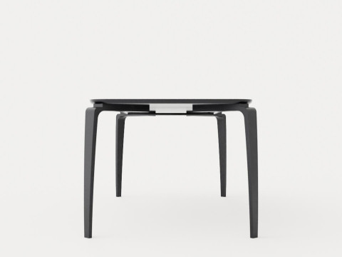 North dining table black 3D 模型