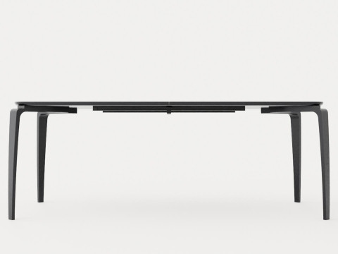 North dining table black 3D 模型