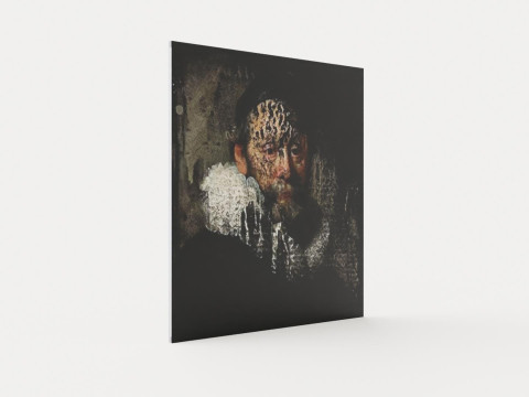 Photo art - Old Rembrandt 2 - 150 x 150 cm - Aluminium Modelo 3D