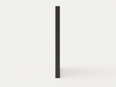 Fathers ski - 80 x 100 - Black and white photograph printed on photo paper 3D Model