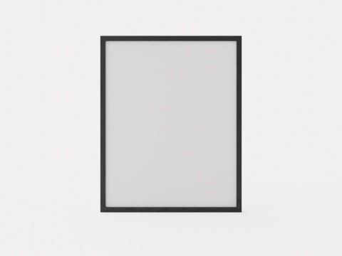 On tour - 80 x 100 - Black and white photograph printed on photo paper paspatour with black frame 3D 模型