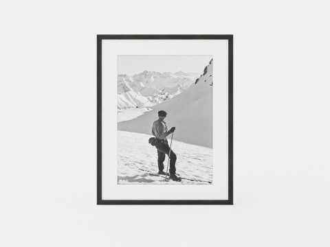 Good trip - 80 x 100 - Black and white photograph printed on photo paper paspatour with black frame 3D 모델