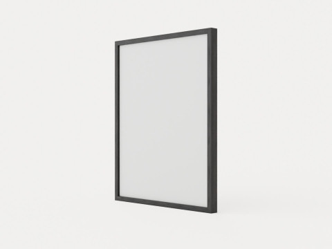 Good trip - 80 x 100 - Black and white photograph printed on photo paper paspatour with black frame 3D Модель
