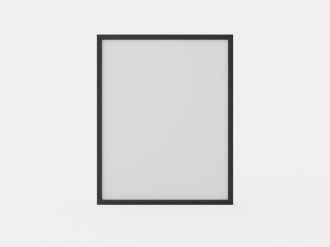 Good trip - 80 x 100 - Black and white photograph printed on photo paper paspatour with black frame 3D Модель