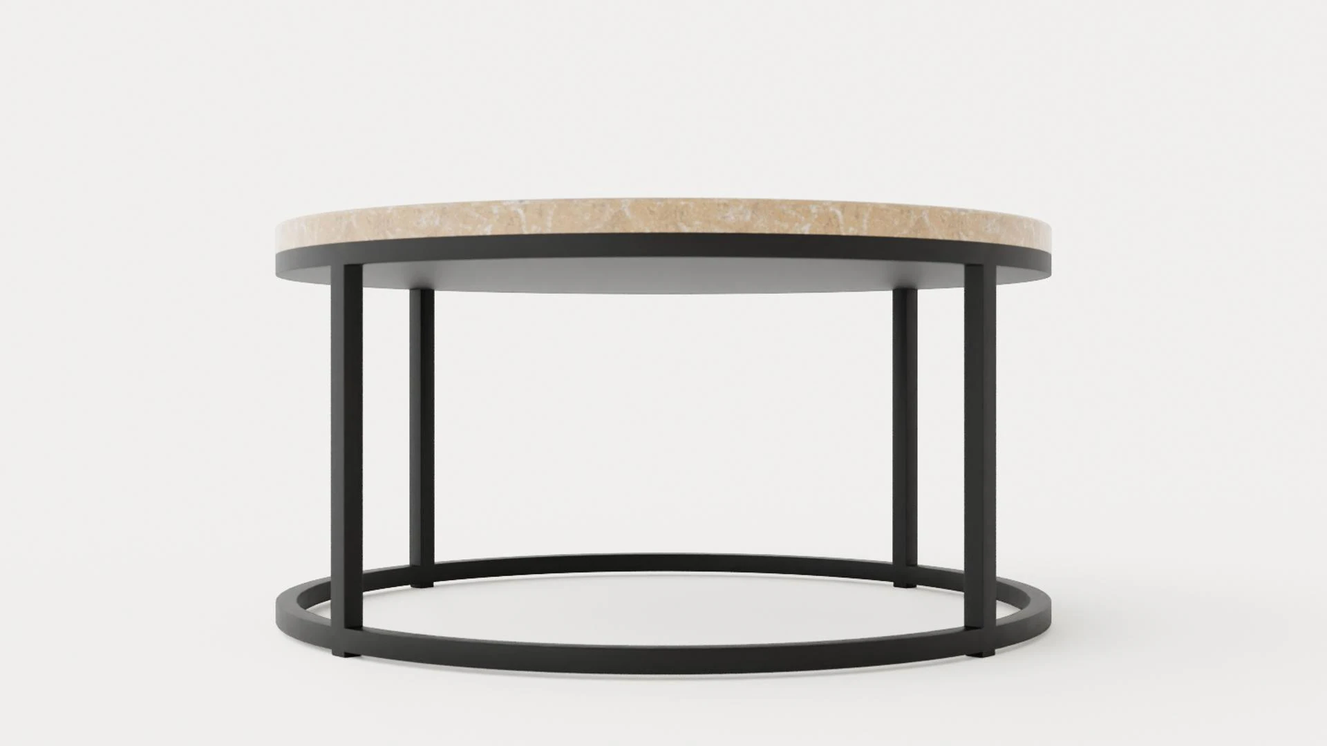 Tavolino Midtown marmo sabbia Modello 3D .c4d .max .obj .3ds .fbx .stl .blend 