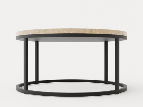 Midtown coffee table sand marble 3D Model