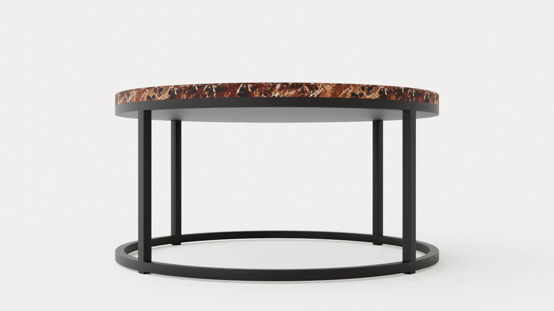 Midtown coffee table brown marble 3D Model .c4d .max .obj .3ds .fbx .stl .blend 