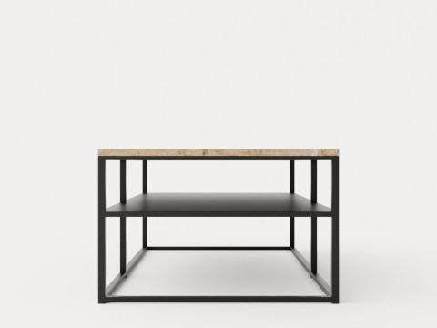 Midtown coffee table with shelf Sand Modelo 3D