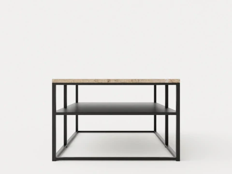 Midtown coffee table with shelf Sand 3D Model