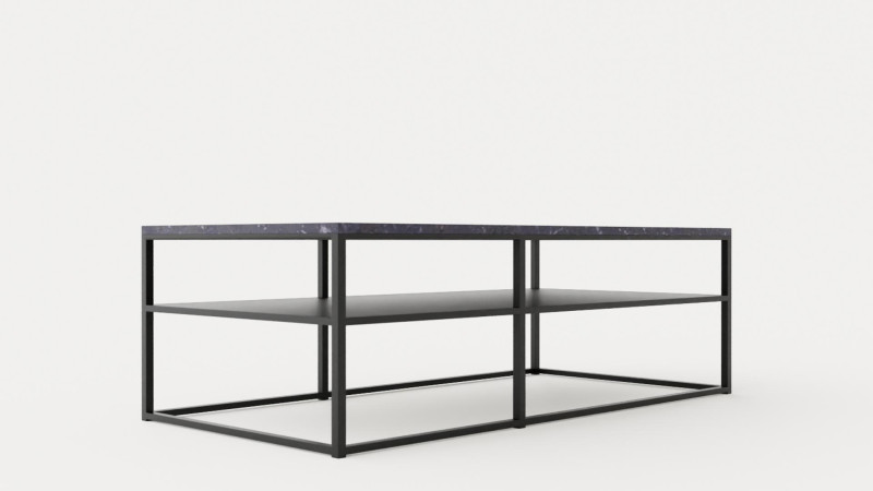 Midtown coffee table with shelf Grey 3Dモデル .c4d .max .obj .3ds .fbx .stl .blend