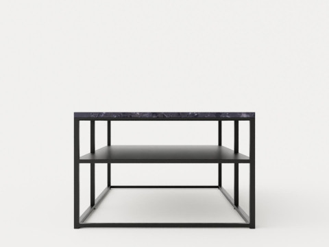 Midtown coffee table with shelf Grey 3Dモデル
