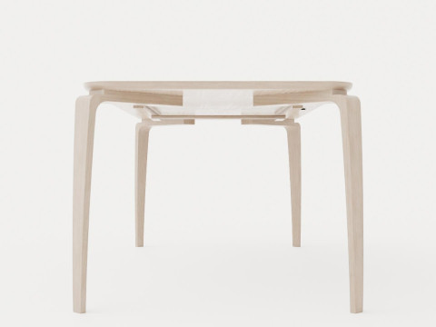 North dining table light oak 3D Модель