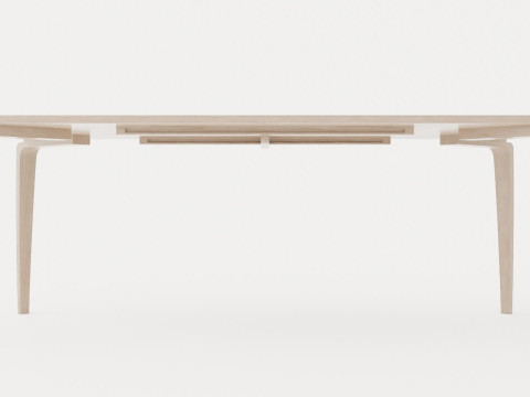 North dining table light oak 3D Модель