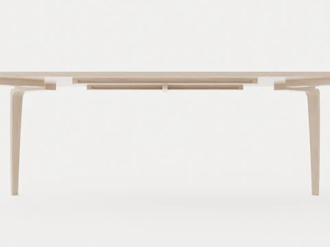 North dining table light oak 3D Model