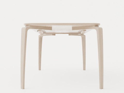 North dining table light oak 3D Модель