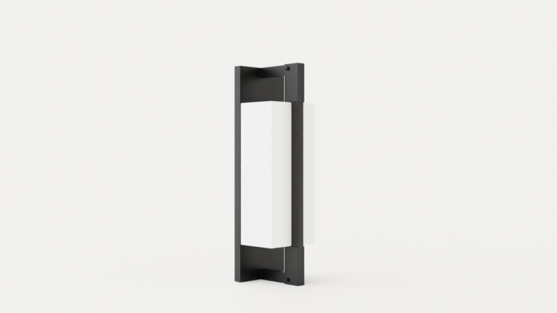 Blade wall lamp - matt opal and glass Model 3D .c4d .max .obj .3ds .fbx .stl .blend