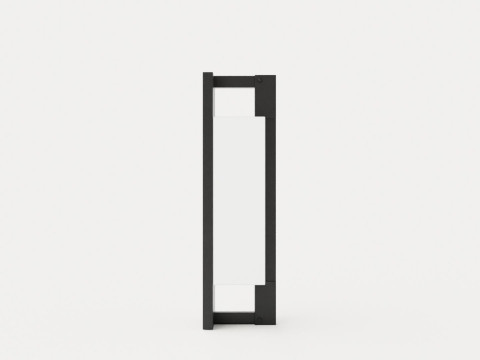 Blade wall lamp - matt opal and glass Model 3D