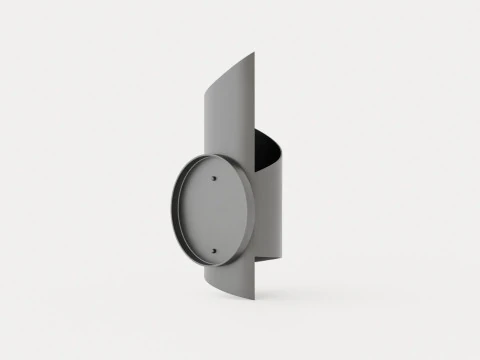 Evie wall lamp - Bronze 3D Model